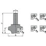 Kép 2/4 - OMAS CNC rádiuszmaró 626-R 65X24X90 RH
