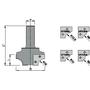 Kép 2/4 - OMAS CNC rádiuszmaró 626-R 65X24X90 RH