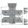 Kép 2/4 - OMAS CNC betétmaró 627-AC 152X110 HSK-63F RH