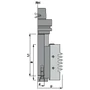 Kép 2/4 - OMAS CNC szegmenstoldó szerszám 628-A 110X80X30 HSK-63F LH