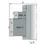 Kép 2/4 - OMAS Ajtólap falcmaró szerszám; K423-02;  90°; 45°; R1,5; R3