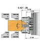 Kép 2/4 - Omas K421-29 beltéri ajtógyártó szerszám d=30 R3 44-54mm profilozó csoport