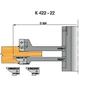 Kép 3/3 - Omas K422-22  beltéri ajtógyártó szerszám d=30 R3 40-48mm csapozó csoport