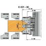 Kép 2/4 - Omas K421-30  beltéri ajtógyártó szerszám d=30 R3 52-72mm profilozó csoprt