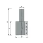 Kép 2/4 - OMAS CNC élmaró szerszám 520-L 50X56X106 S=20 RH