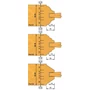 Kép 3/3 - OMAS Kontraprofilos beltéri ajtógyártó; K411-S; D=140x30